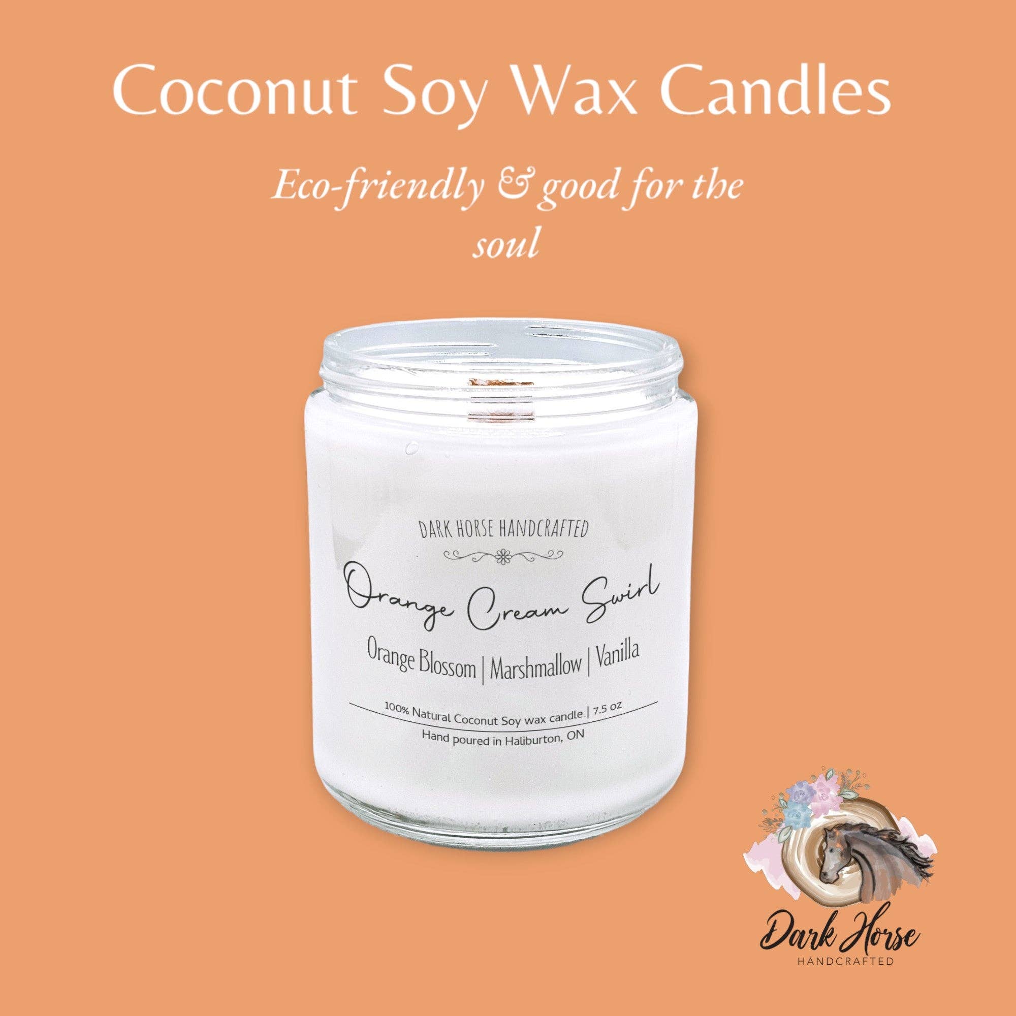 Orange Cream Swirl - Scented Coconut Soy Candle