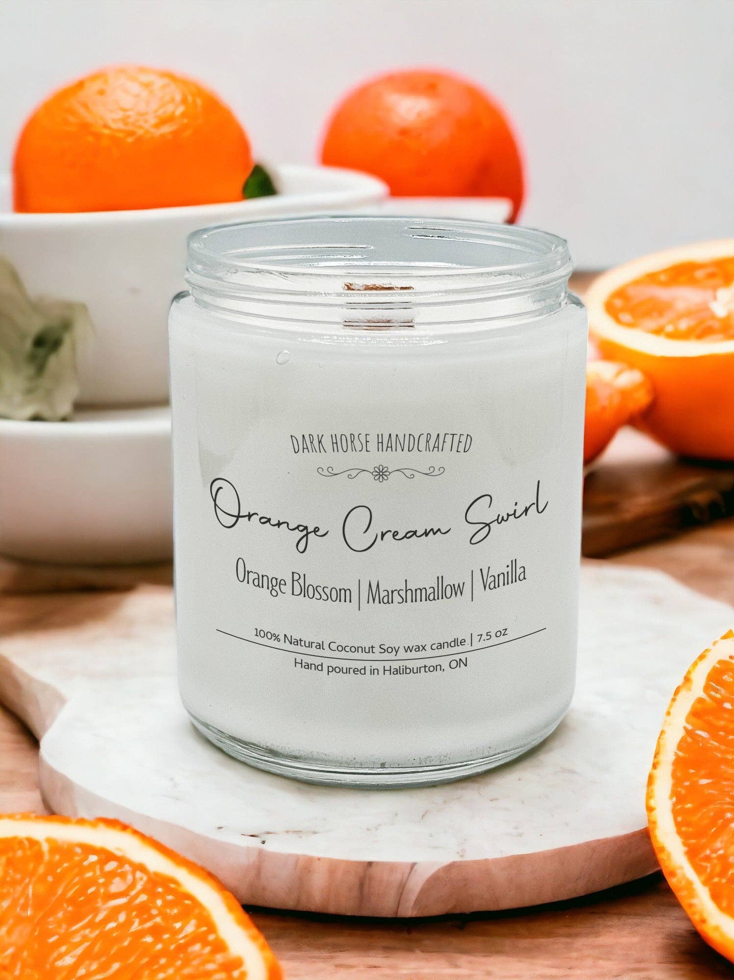 Orange Cream Swirl - Scented Coconut Soy Candle