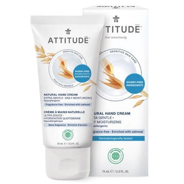 Attitude Sensitive Skin Unscented Hand Cream
