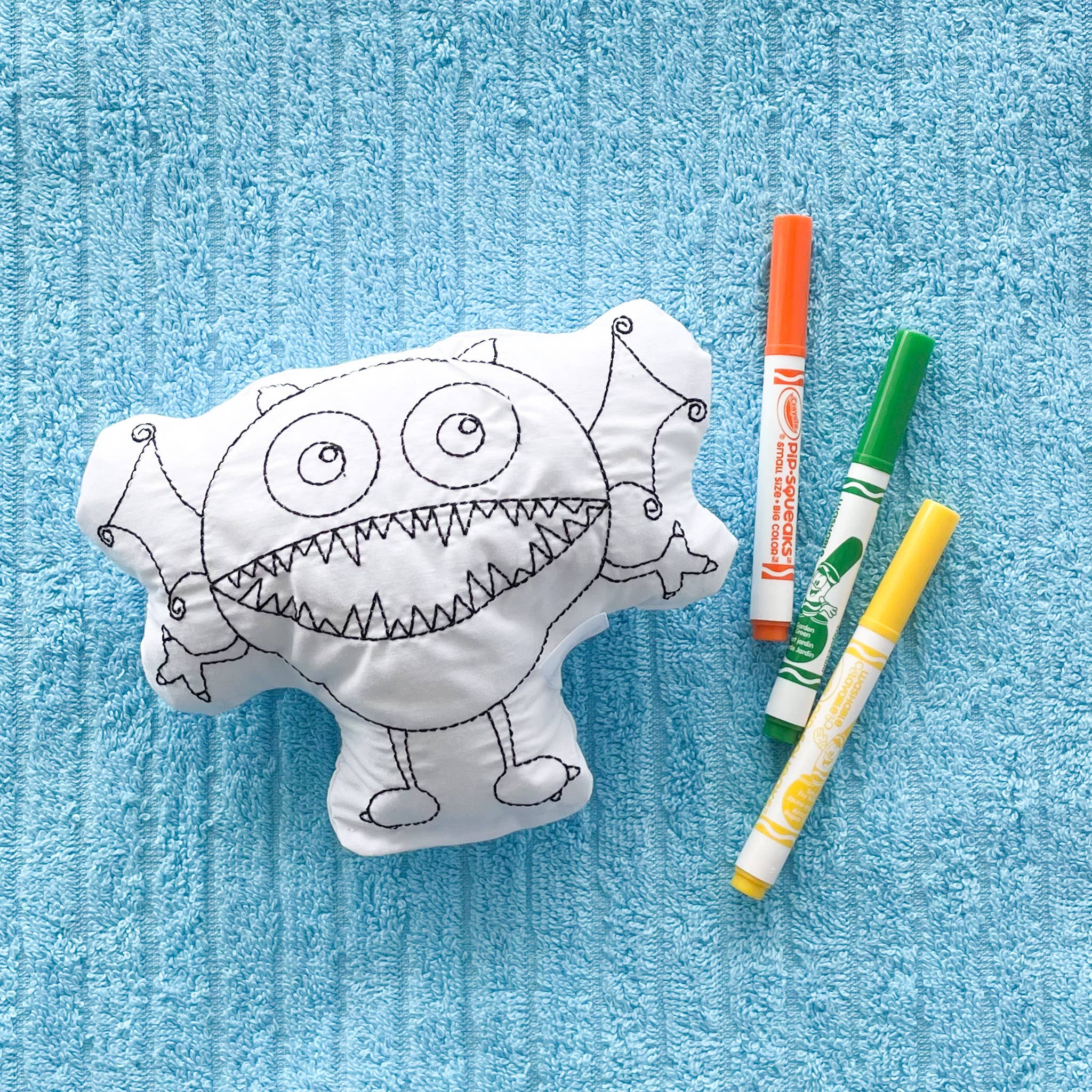 Doodle Pillow Art Kit: Dinosaurs & Monsters